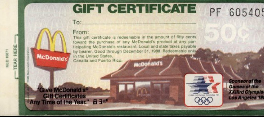 80sSportsNStuff's tweet image. January 2nd was usually when you used the last of the McDonald’s gift certificates in your Velcro wallet that Grandma gave you for Christmas…
