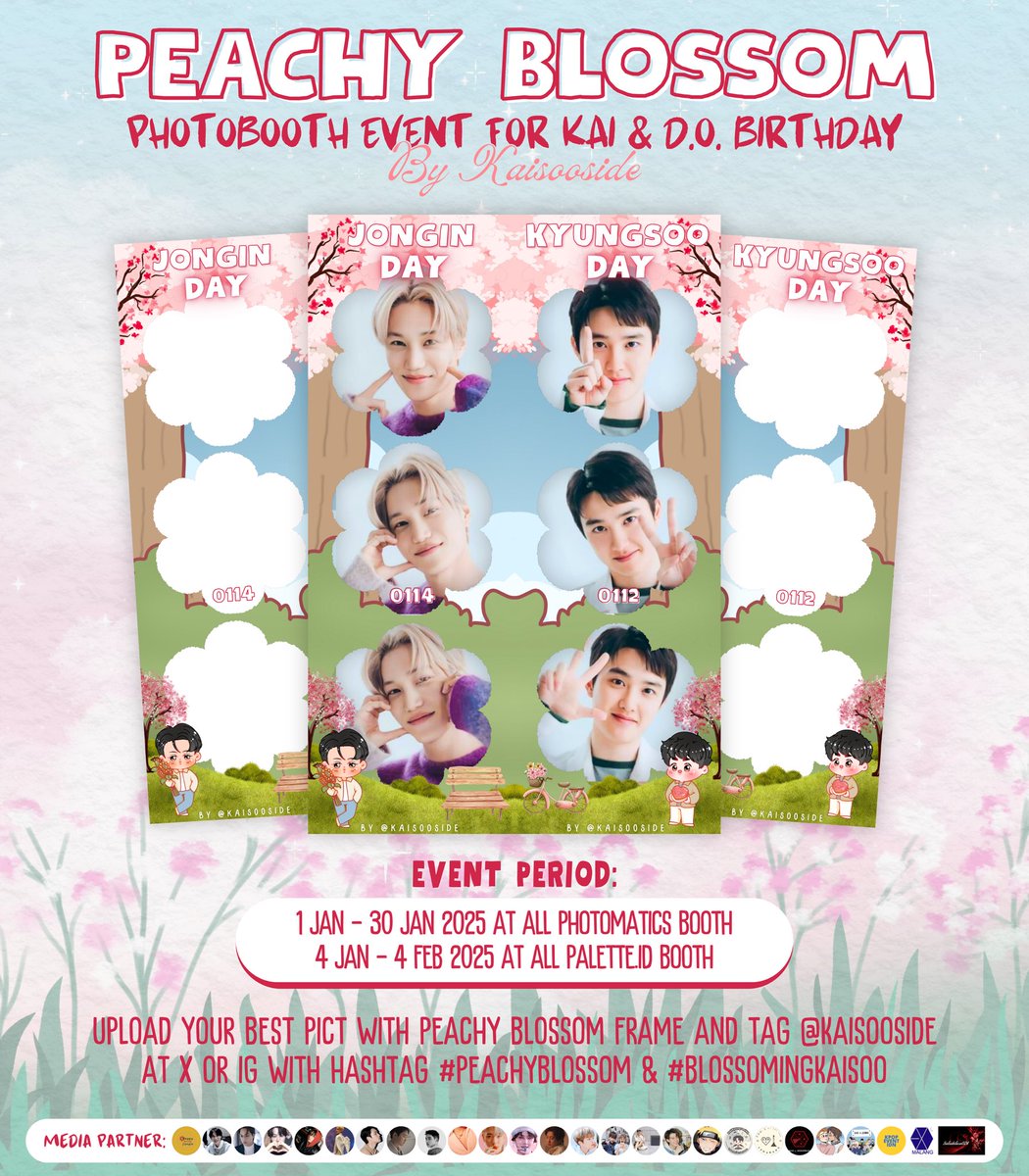 kaisooside's tweet photo. 🌸🐻 Peachy Blossom🐧🍑

Kaisoo Day Photoframe Event by @kaisooside 

Hi, EXO-L dan Kaisooist! @kaisooside kembali lagi dengan event untuk merayakan KAI dan D.O. Birthday serta Kaisoo Day 🥳🥳 https://t.co/8aEhCRoS0n