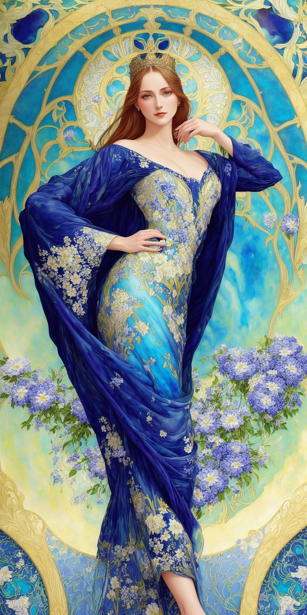 Series: Nouveau Return Of Gold Foil
#4302
Tap to expand

#BeautifulWomen #HourlyArt #WomenInArt #PortraitArt #nsfw