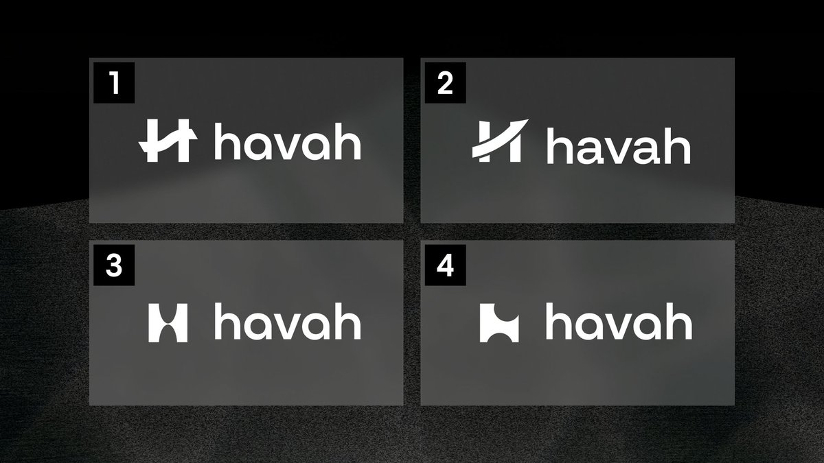 🚀 Time to Rebrand!

Help us pick @havahofficial new drip &amp; bag some $USDT 💰
4 designs, 1 mission: Connect assets &amp; maximize capital efficiency.

👉 Vote your fave (1-4) in thread
🎁 10 lucky voters: 5 USDT each
🏆 Last reply? 50 USDT 🎉
⏰ Clock’s ticking!

#HAVAH #Airdrop