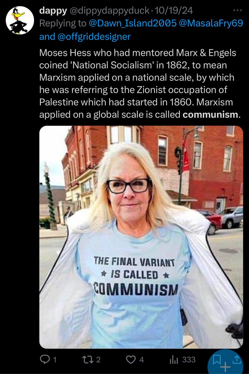 In his interrogation, Rakovsky said that the end of masonry is the triumph of communism

The “Great Work” of a global Nimrodist state that Bill Cooper claims is the end of masonry and communism are one in the same

Global enslavement, where the owners of the state own everything.