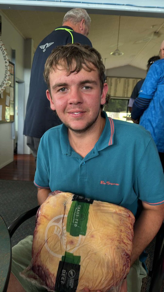 Rhys “I bloody hate golf”
Rhys in the club house after the raffle.
“Golf is awesome “