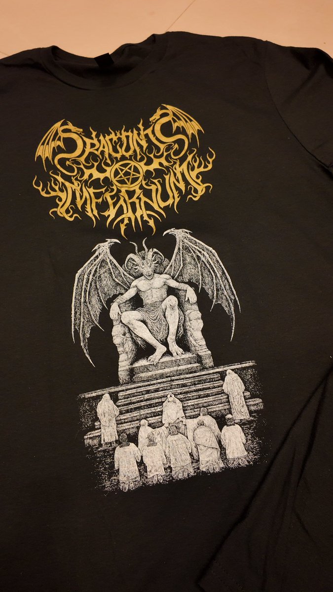 dinfernum's tweet photo. Draconis Infernum celebrates 20 years of infernal existence with a limited edition anniversary T-shirt, available in sizes M, L, and XL. DM if interested. 

#draconisinfernum #blackmetal https://t.co/ytanLc6G4W