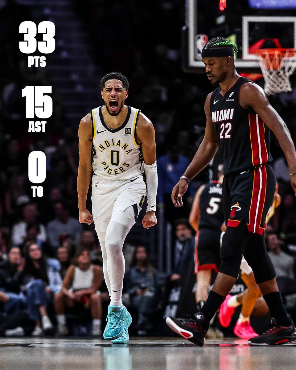 Tyrese Haliburton is the FIRST player with 30 PTS, 15 AST and 0 turnovers in multiple games since turnovers were first tracked in 1977 🤯