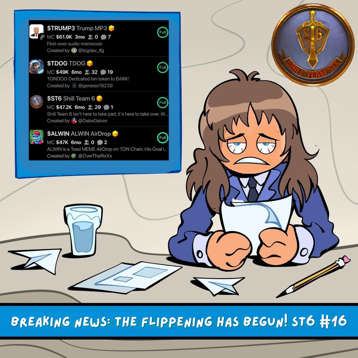 ST6CEO's tweet photo. 🚨 Breaking News from Shilligan Island! 🚨 Dabora is live on the scene with some thrilling updates: 

"The Flippening has officially begun! Shill Team 6 has skyrocketed to #16 on the Top MC leaderboard from GasPump! Exciting times ahead!" 🎉📈 #ShillTeam6 #ST6 #TON @gaspump_tv https://t.co/YQqLjWUewM