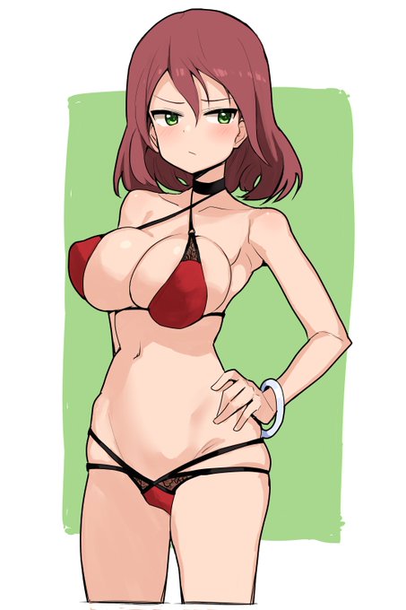 お題箱:ノーブルウィッチーズ
アドリアーナさん
赤いビキニ水着姿 