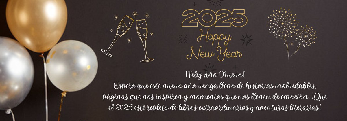 Suspiro_Libros's tweet photo. ¡Feliz Año Nuevo! 🥳

Mientras cerramos un capítulo más y nos adentramos en el 2025, quiero agradecerles por acompañarme en este viaje literario. Espero que este nuevo año venga lleno de historias inolvidables, páginas que nos inspiren y momentos que nos llenen de emoción. https://t.co/IULRSBUXW4