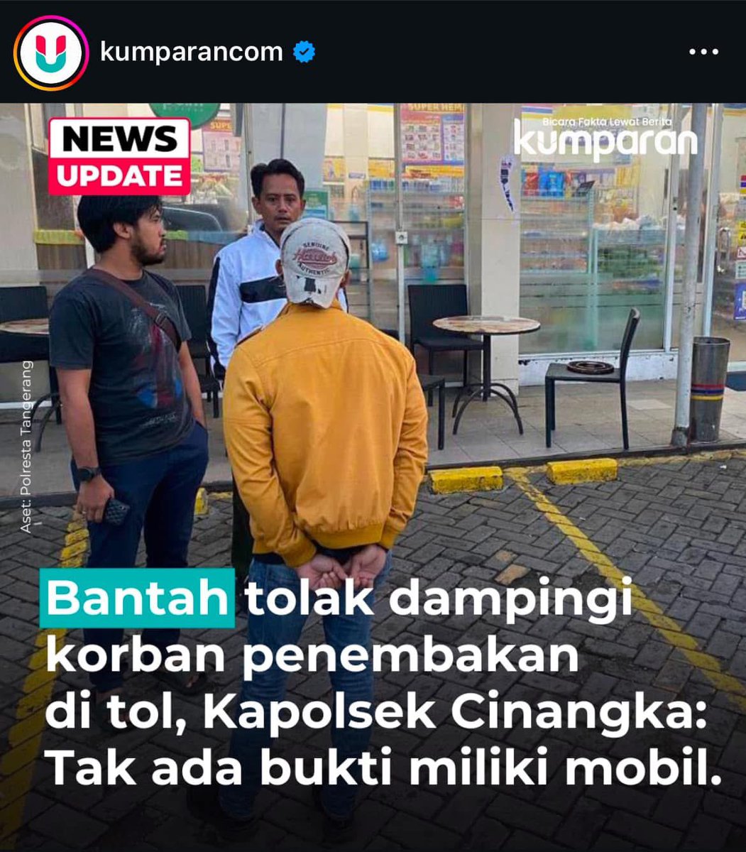 Stakof's tweet photo. Dulu pelakunya Polisi. Kalau sekarang, ada yang membuntuti sindikat pencuri mobil berkedok rental yang meminta bantuan perlindungan Polisi, ditolak, akhirnya ditembak sindikat tersebut.

Di salah satu berita, Polisi memberi tahu bukannya menolak, tapi mau berhati-hati. Belum sejam saya baca berita, alasanya beda lagi.