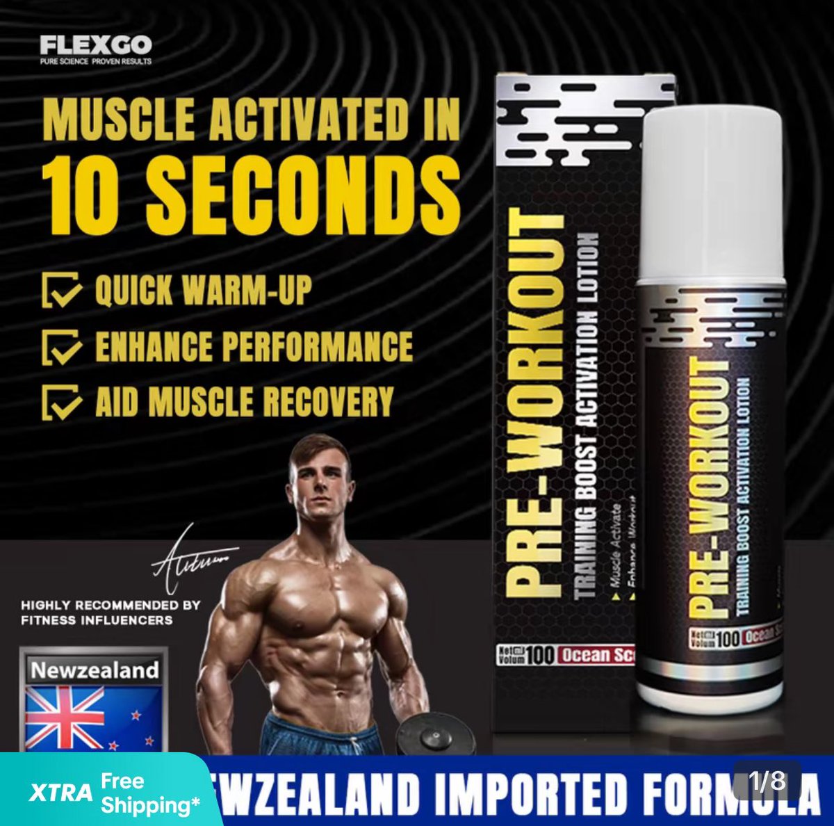 EasyJeric's tweet photo. Thank you FlexGo Philippines for letting me try your new product.

Help your muscles recover faster with FlexGo Pre-Workout Power Lotion. 

Helps your muscles get ready for workout, protect them from injuries and gets them to recover faster.

Available on Tiktok!

Check out this product on Shop | Tokopedia 

https://t.co/uvE5Lu9l9W