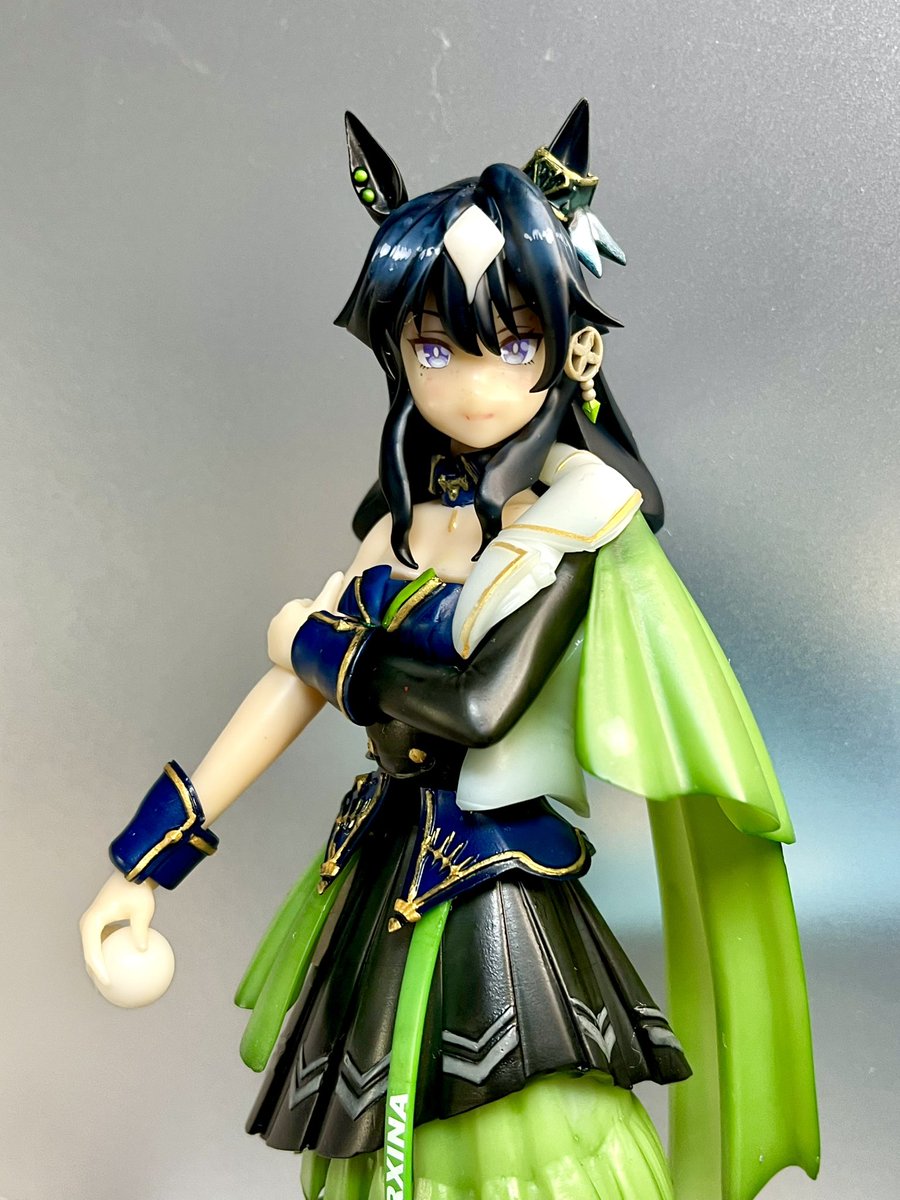 expertenmodels's tweet photo. 【 TFO17宿題】
○1/7ヴィルシーナ(G1勝負服)
https://t.co/BDFVyZrqPZ…
完成品がこちら。尻尾が何処探しても見つからないので全身は後日😱
※喪中につき新年の挨拶は控えさせて頂きます。
#ウマ娘プリティダービー #ウマ娘造形部 #TFO17 #ヴィルシーナ https://t.co/J19vQseoe3