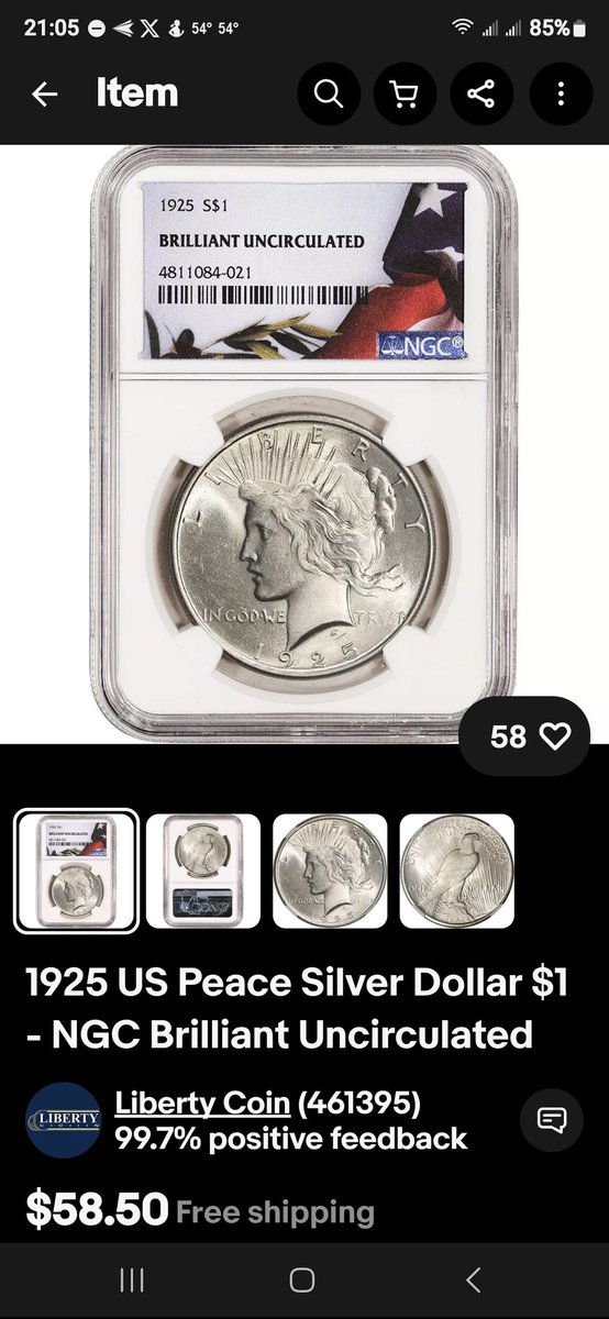 ApeStaxByAjax's tweet photo. So, I decided to pull the trigger and get the 1925 Peace Dollar from Liberty Coins in California. It will be here at the #ApeCave within the next week or so.
#Silver #Bullion #PeaceDollar #numismatic #PartyApes #SilverSqueeze #SilverbackApes https://t.co/tY2UVaUgV8
