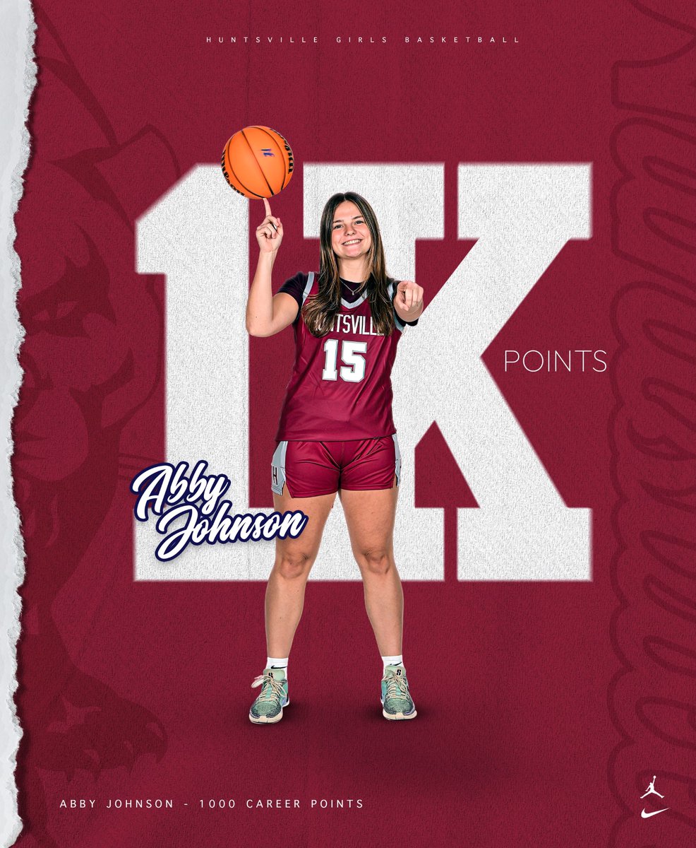 ➡️ Congrats to SR Abby Johnson
➡️ Only 2nd Lady Panther to join the 1000 PT Club in the last 10 years.
