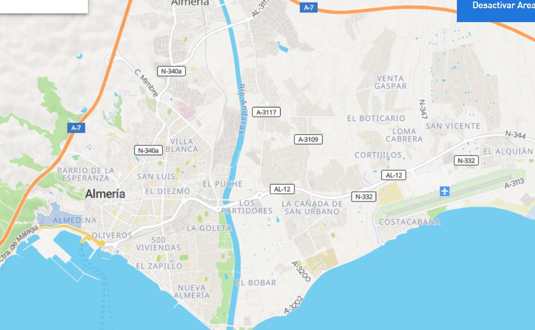 Comparemos la barbaridad cometida con la ZBE de Granada desde el Ayuntamiento, con la de otras provincias de nuestro entorno.

En azul, ZBE de Almería, Sevilla y Málaga. Limitadas al centro histórico, o reducidas. 

Los únicos zotes que aprueban cerrar todo el municipio, aqui.