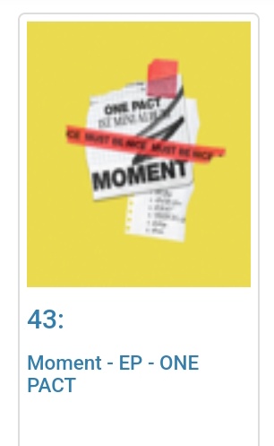 Onepact_help's tweet photo. iTunes norway album chart 

FallIn album No 39
Moment album no 43 
#ONEPACT #원팩트
#ワンパクト
#fallin 
#moment 
#itunes 
#albumchart https://t.co/2pHOYqe17p