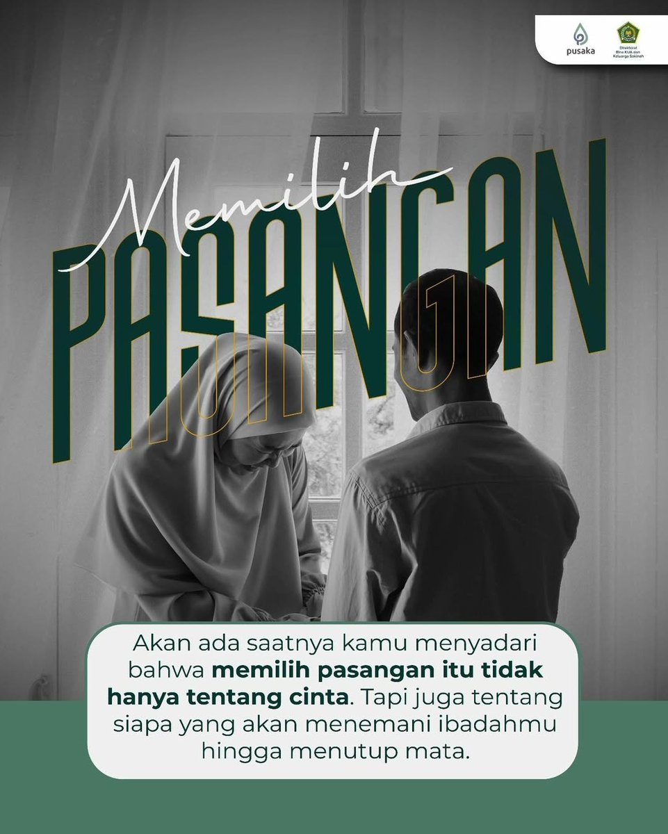 Tidak ada salahnya memilih pasangan yang tepat.