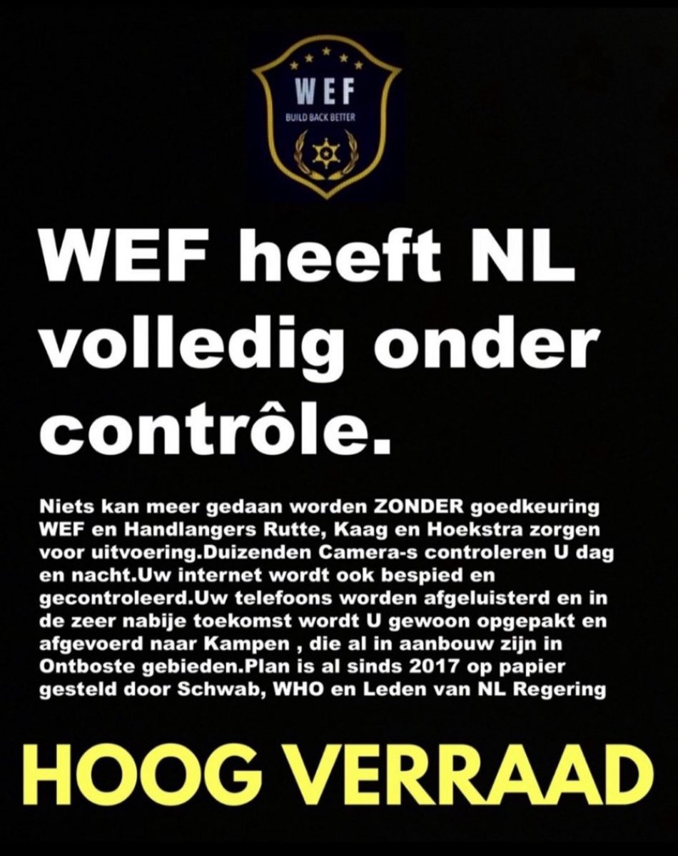 agtmael_mieke's tweet photo. Alles is gepland door dat #WEFTUIG en hun slaafse gehersenspoelde geïndoctrineerde omgekochte chanteerbare Vazallen!
Henry Kissinger is/was de coach v Bill Gates en Klaus Schwab!
WIJ VERGETEN NIETS
WIJ VERGEVEN NIETS https://t.co/vQUJTfY1NU