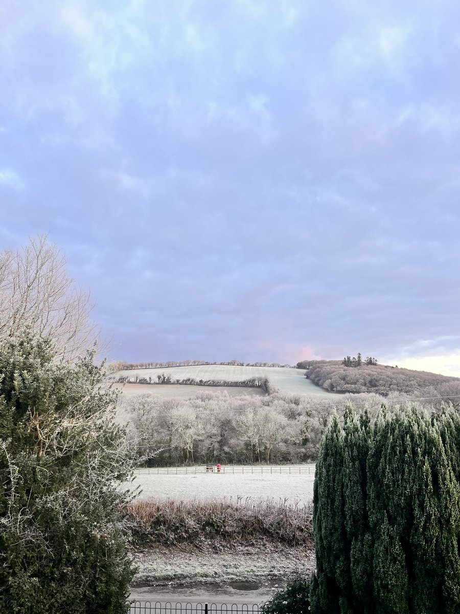 PurlDesign's tweet image. Frosty morning in #cornwall today