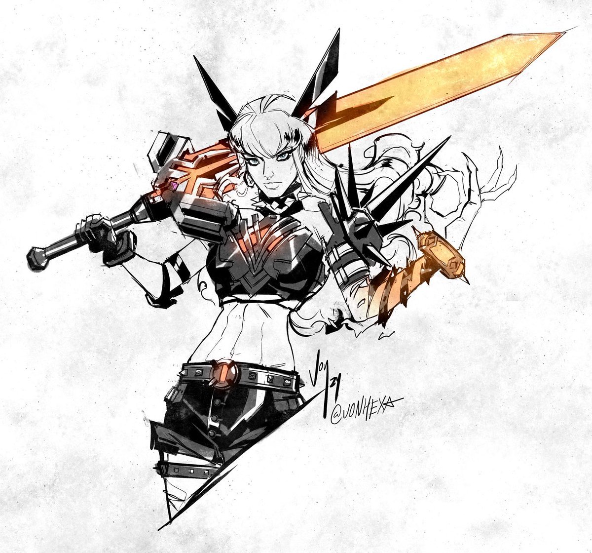 VONHEXA's tweet photo. Still in love with the Magik fanarts I did last year. Working on a third one! #MarvelRivals #MarvelRivalsfanart https://t.co/xYOGIThvgW