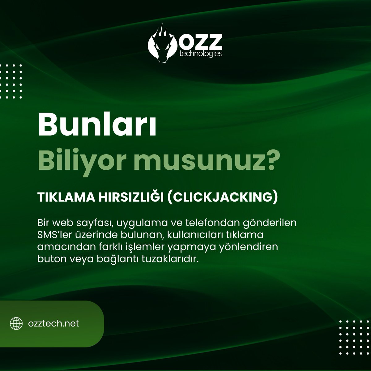 OzzTechIT's tweet photo. ❓ Bunları Biliyor musunuz?

🌐 Tıklama Hırsızlığı ( CLICKJACKING ): Bir web sayfası, uygulama ve telefondan gönderilen SMS'ler üzerinde bulunan, kullanıcıları tıklama amacından farklı işlemler yapmaya yönlendiren buton veya bağlantı tuzaklarıdır.

#tıklamahırsızlığı https://t.co/ZJFIDDpCes