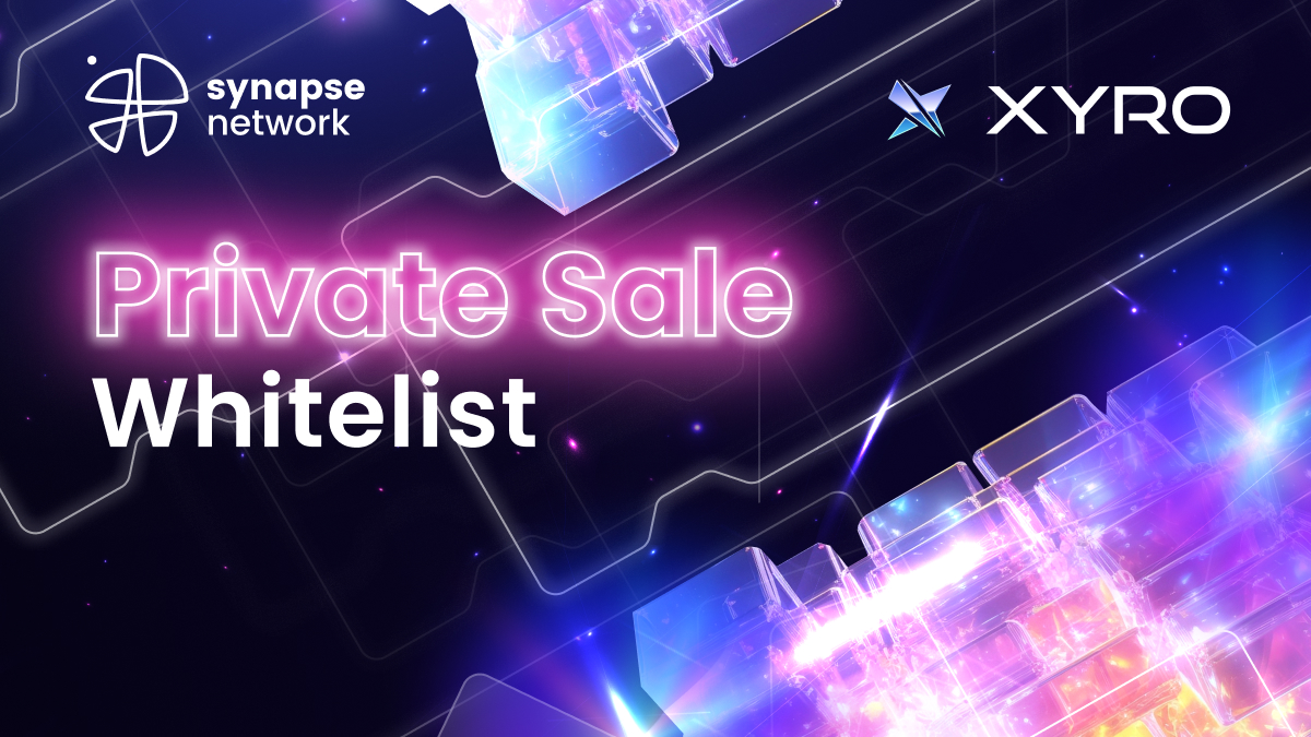 GM #SynapseWarriors! 

WL for the upcoming <a href="/xyro_io/">XYRO 🔮</a> Private Sale is now OPEN ! 🟢

💰 WL allocation: $100 
🏆 Number of winners: 25 

JOIN HERE &amp; get your WL spot ⤵️
gleam.io/2cl1x/synapse-…

Register for sale ⤵️
app.synapse.network/participate/234 

Sale starts: 08.01, 9AM UTC