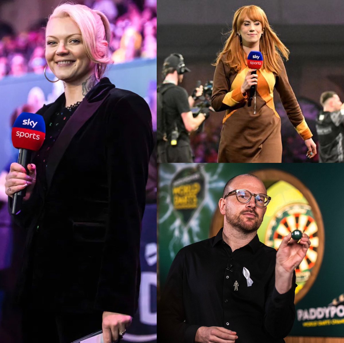 DartsCymru's tweet photo. As the 2025 World Championship draws to a close, yet again the @SkySportsDarts coverage has been second to none. 

I might be biased but all three 🏴󠁧󠁢󠁷󠁬󠁳󠁿 members of the team have been superb &amp; are now an integral part of the production.

Da iawn guys. Keep up the good work.

📸: PDC https://t.co/EoPiQg65xW
