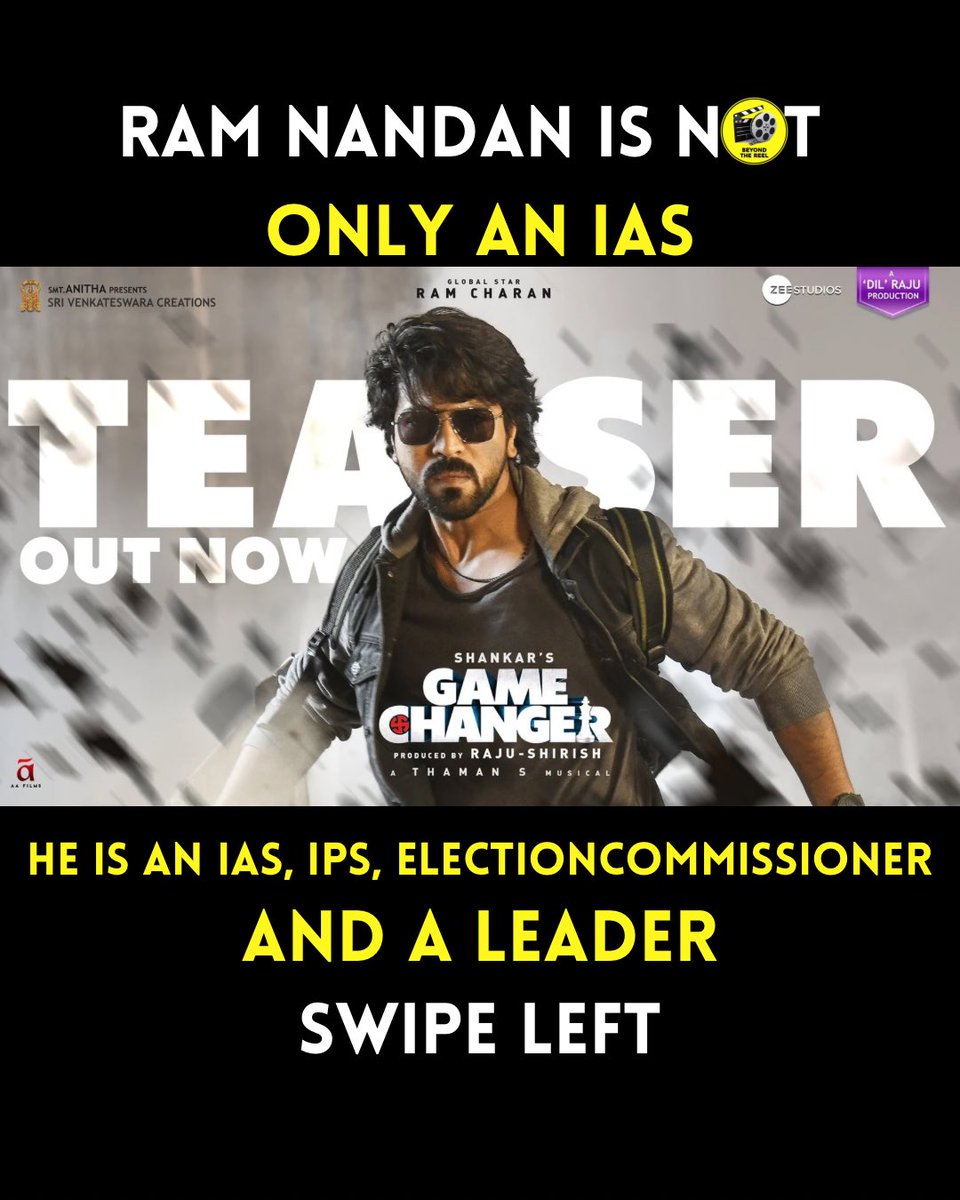 btrsir's tweet photo. #GameChanagerTrailer #gamechanger #RamCharan𓃵 https://t.co/90oj0uil4B