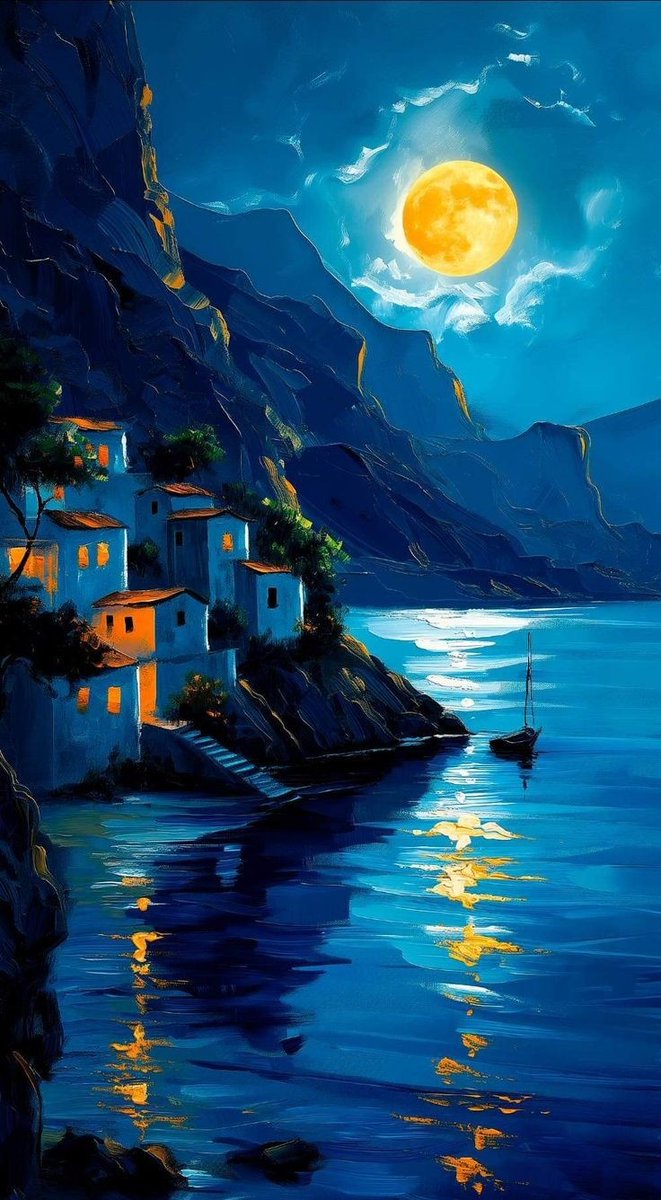 Netty_Azuos's tweet image. #Art #Beautifulview
#Moon #Sea #Friday2025