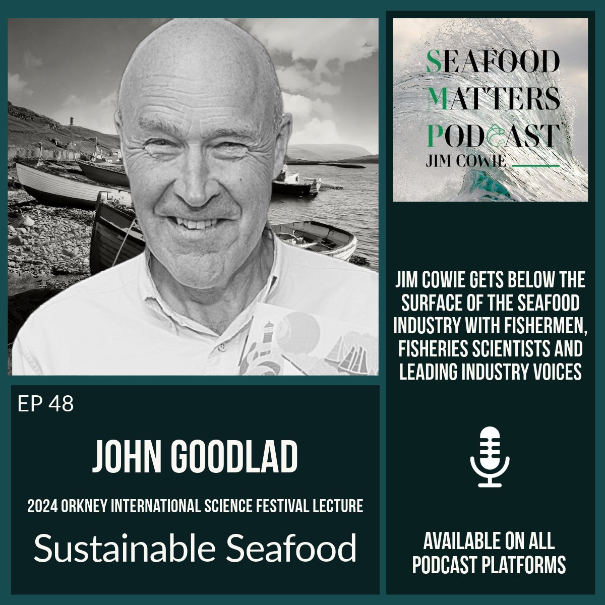SeafoodMatters's tweet image. John Goodlad explores the differences between the fishing industry and environmentalists. 🐟 #SeafoodMatters #Podcast