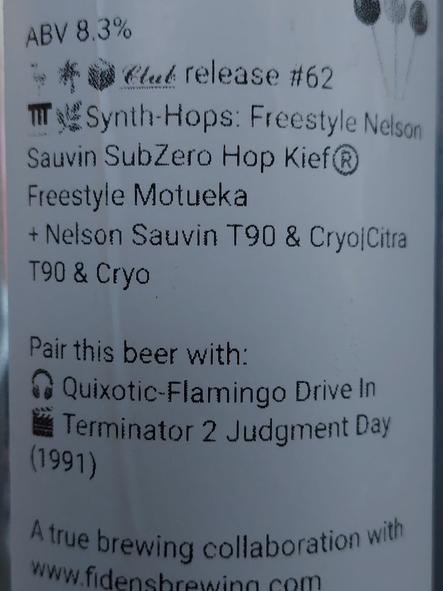 So, last night the brewery for this week was correctly identified as FutureState based in Reading. Still trying to keep the beers underwraps a little to surprise the guys tonight. But just look at the hops in this beast.