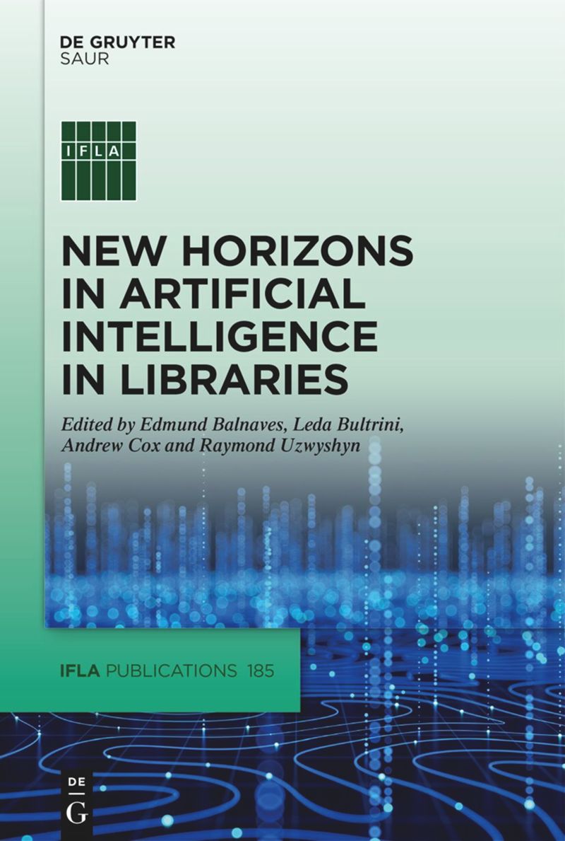 We are happy to announce the publication of an #IFLA &amp; DeGruyter #openaccess book on #ArtificialIntelligence in #libraries with major contribution of IT section SC members. 23 different chapters to cover the aspects of this continuously changing topic!
doi.org/10.1515/978311…