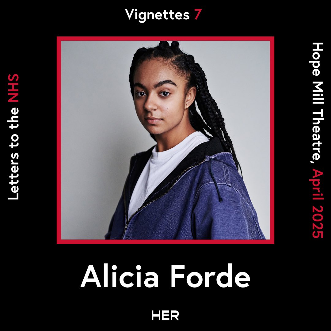 HER Productions (@productions_her) on Twitter photo MEET THE WRITERS 🔥
We are so proud to announce the writers cohort for #Vignettes 2025 - a special "Letters to the #NHS" 💙
Next up - Alicia Forde, an actor & writer, nominated for Best Breakthrough Talent 2023.
Coming to <a href="/hopemilltheatre/">Hope Mill Theatre</a> April, 2025. Tickets on sale soon 🎟️ MEET THE WRITERS 🔥
We are so proud to announce the writers cohort for #Vignettes 2025 - a special "Letters to the #NHS" 💙
Next up - Alicia Forde, an actor & writer, nominated for Best Breakthrough Talent 2023.
Coming to <a href="/hopemilltheatre/">Hope Mill Theatre</a> April, 2025. Tickets on sale soon 🎟️