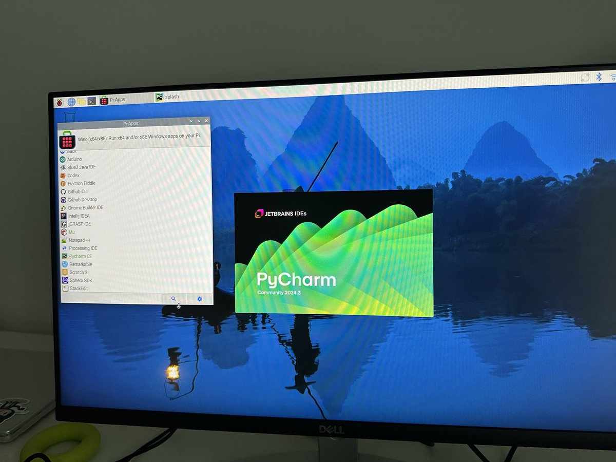 eslweb's tweet image. Can’t believe @pycharm runs on a @Raspberry_Pi Incredible!   I am testing on a #pi3 so would fly on a 5!