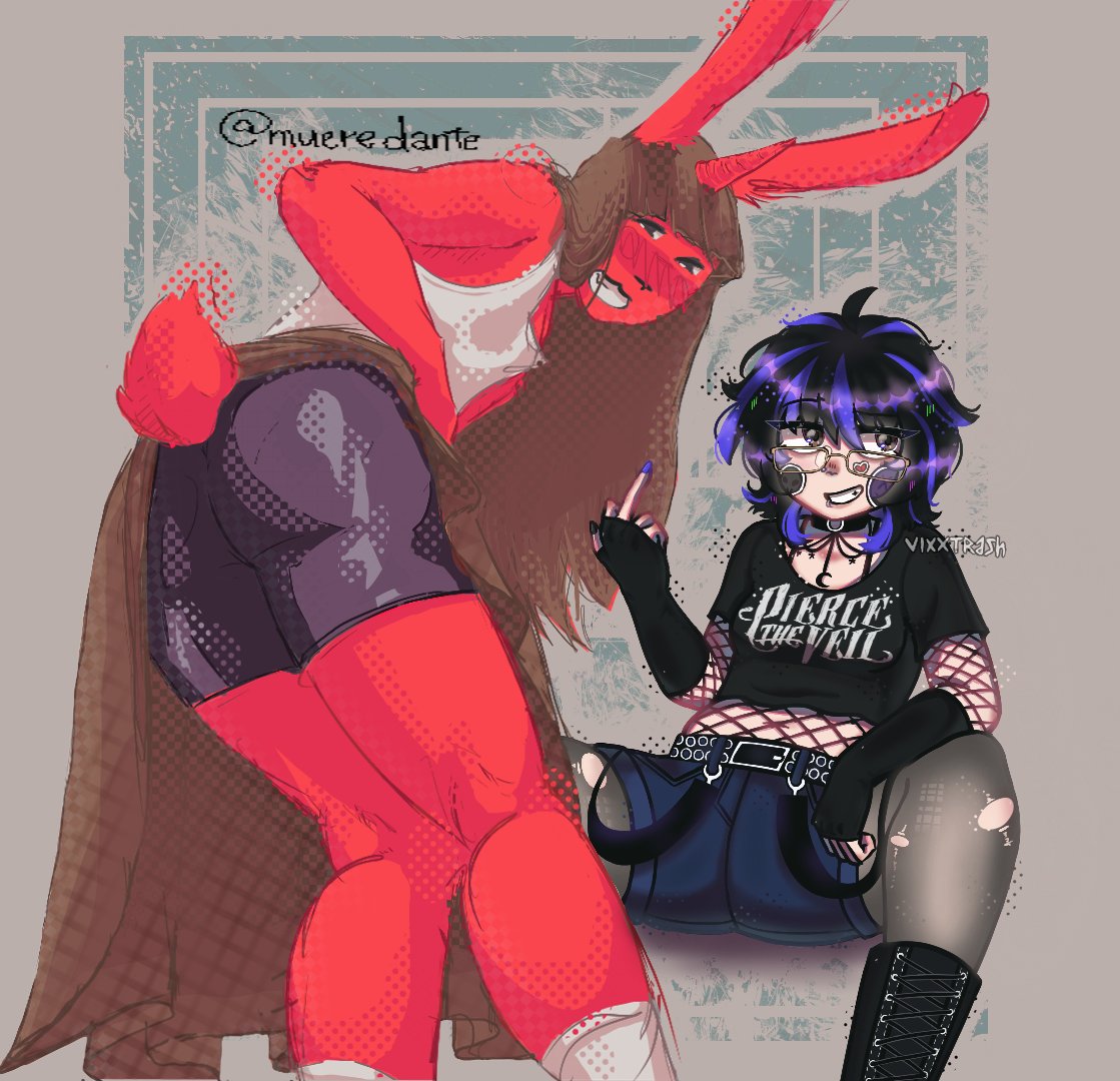 mueremaria's tweet photo. dibujando con la @vixtrash en magma, esteee conejo es mi nueva sona =3c la pase lindo dibujando en mi cunpleaños :333333333333 💢💢💢(●'◡'●)
#magmastudio #magmacom #aggio https://t.co/w4Mnvva2gO