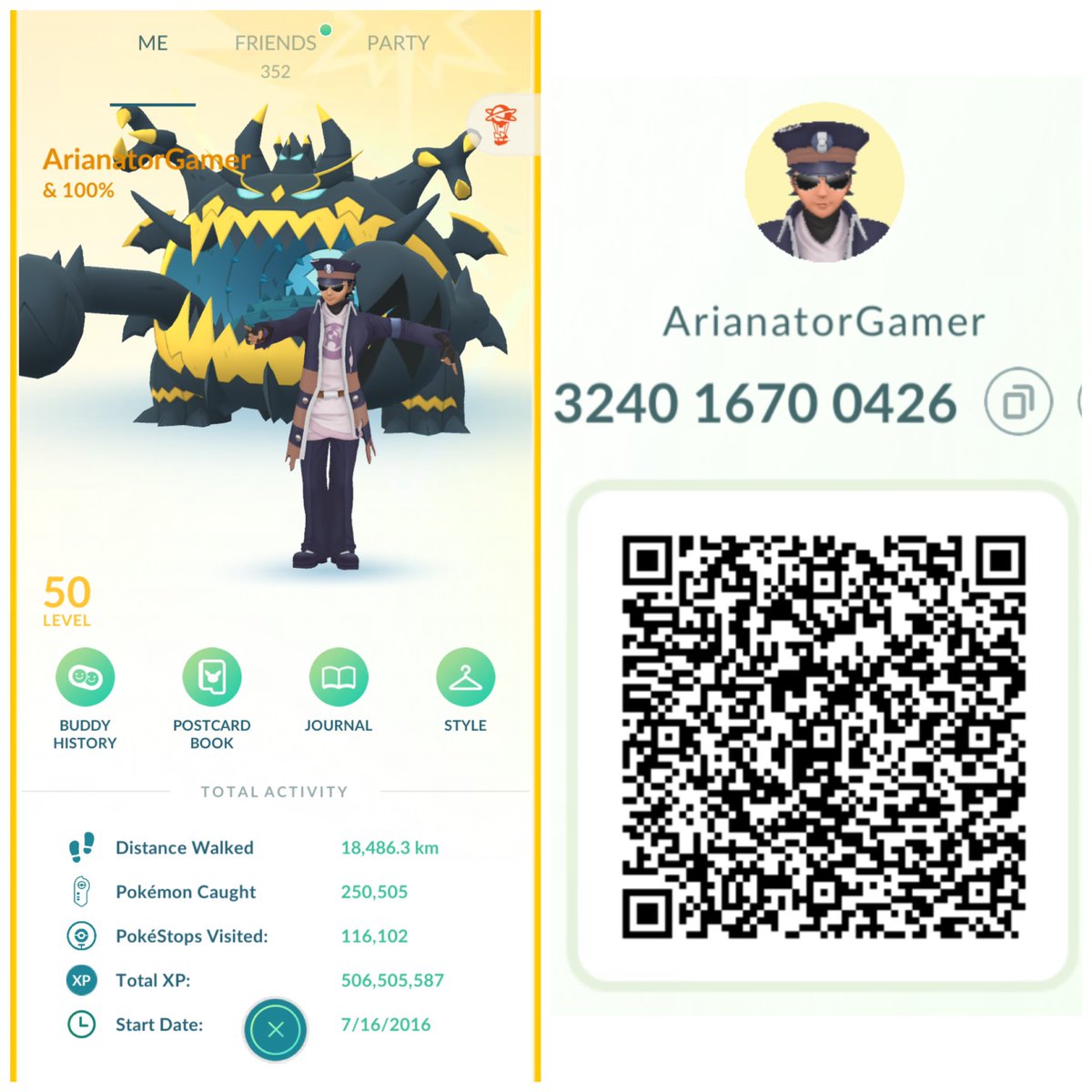 🔥 3240 1670 0426 🔥

 🎁 Looking for 100 openers 🎁
 🥚Open Whenever 🥚
✅ Slow Progress will be removed (Trying to hit 1 Billion XP) ✅
🦋 High Plains Habitat 🦋
🔁 Retweet is much Appreciated 🔁
⬇️ Comment your IGN/DM your FC ⬇️

#PokemonGo #PokemonGOApp