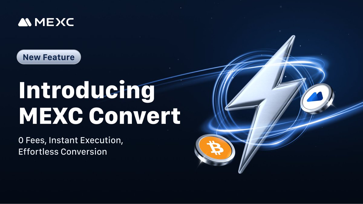 MEXC's tweet photo. #MEXCConvert Feature is now available! 

🔄You can now exchange different digital assets with a single click!

Convert now with 0 Fees and instant execution ⤵️
https://t.co/9flDMQKmUs

More info: https://t.co/rawfw7ghv6 https://t.co/YRRhnwviYA