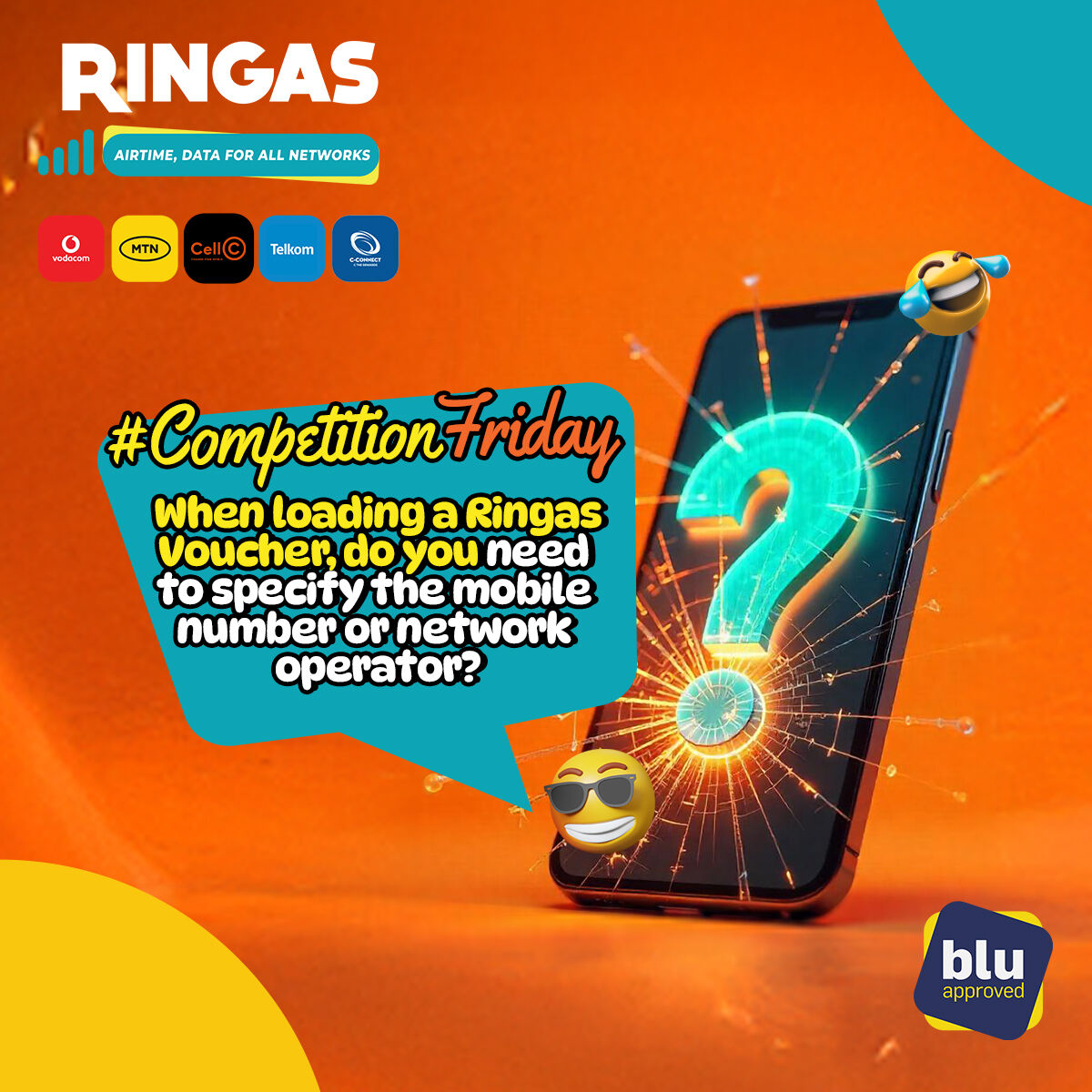 Ringas_SA's tweet image. #CompetitionFriday

We have 6 x R100 Ringas Vouchers to give away. Simply answer the following question:

Where can you buy a Ringas Airtime and Data voucher from?

COMMENT BELOW, and you will be entered into the draw to win. All correct answers will be placed in a random name