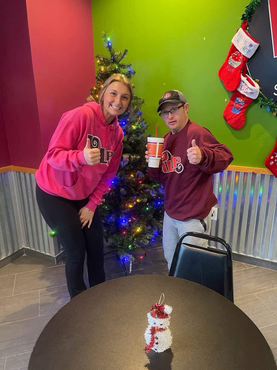 DeepwoodLake's tweet photo. Guess what? Scott Frisbie recently visited Pulp Smoothie Bar in #MadisonOhio and made a new creative smoothie! In addition to seeing him working at the local Giant Eagle, you never know where you might see Scott! #EmpowerEngageEnrich #StriveToThriveIn2025 https://t.co/cOGZPkIpKX