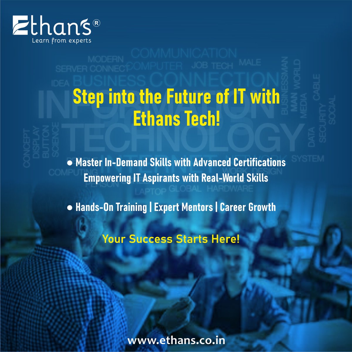 ethanstech_co's tweet image. 🚀Your IT Future Starts Here! Unlock in demand skills, gain real world expertise, and elevate your career with Ethans Tech. Visit us today -www.ethans.co.in and take the first step toward success!
#EthansTech #FutureInIT #CareerGrowth #ITTraining #LearnWithEthans #TechSkill