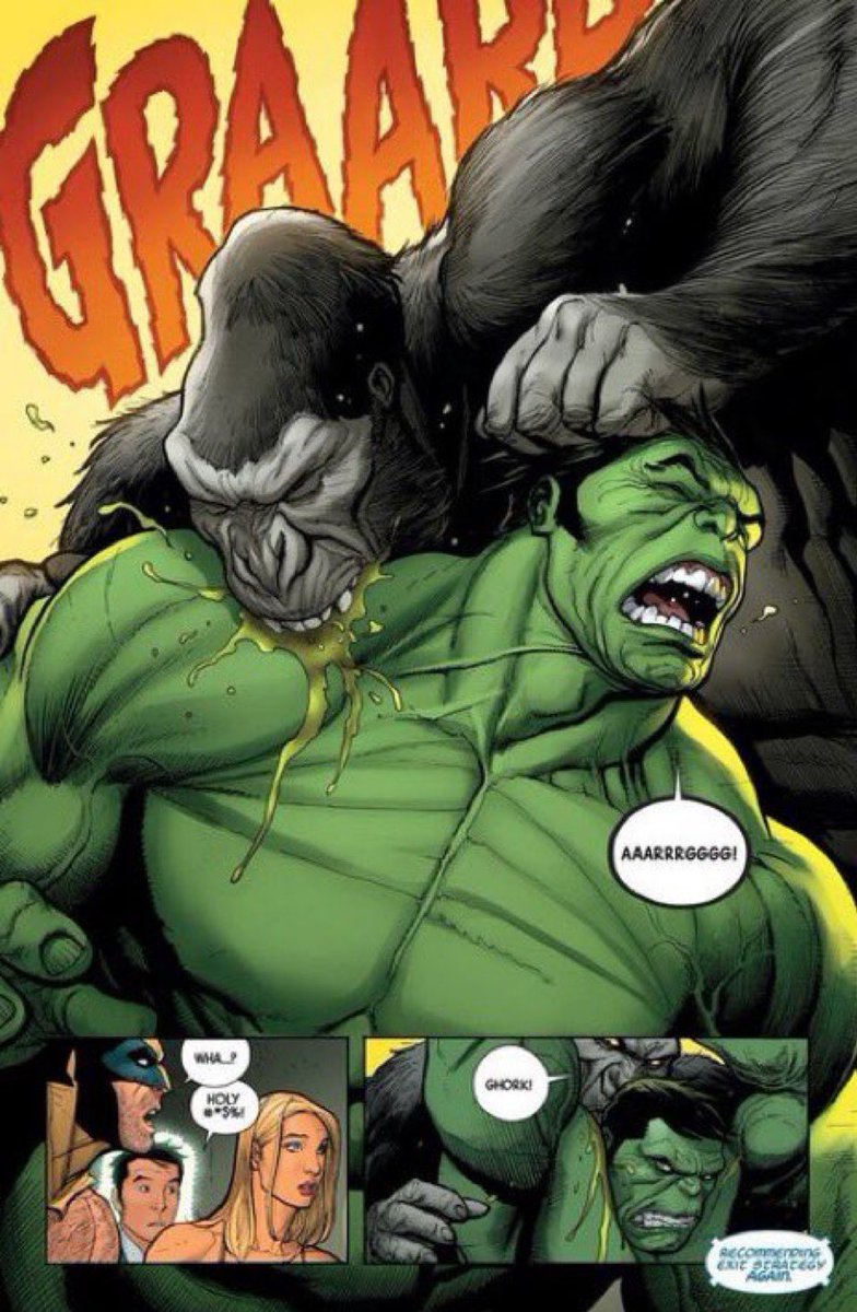BasedPota18's tweet photo. As you can see, 

This Gorilla in Base is strong enough to bite the hulk, 

which means Base Gorilla scales to multiversal and solos your favorite verse https://t.co/kB5BT8H7qm