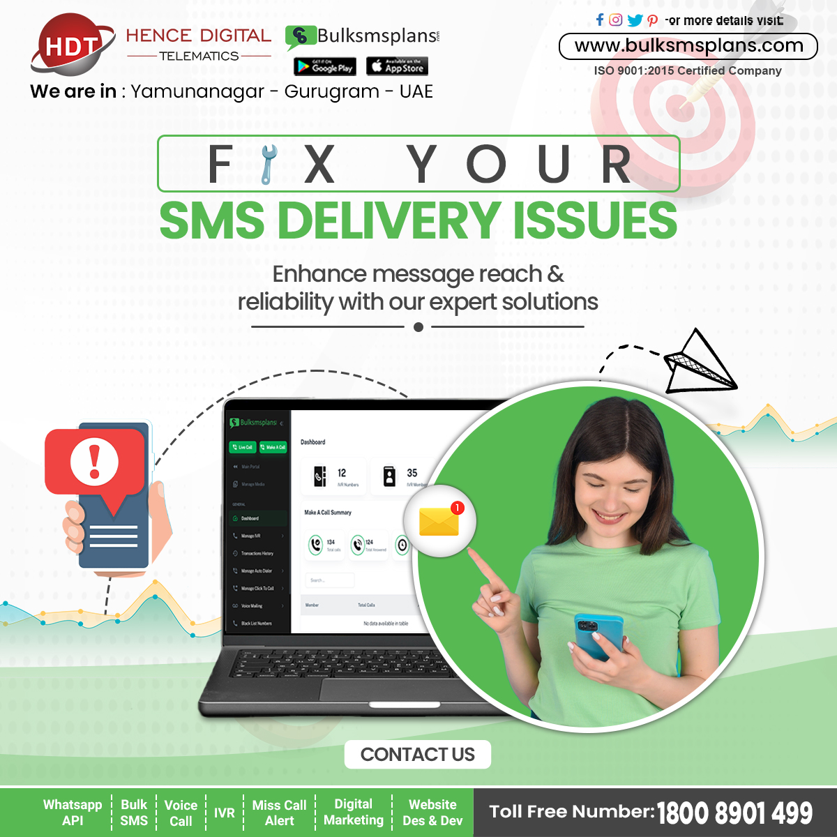 PlansSms's tweet image. 📩 Fix SMS delivery issues now! Ensure reliable, fast, and effective communication with our expert solutions tailored for your business.
.
support@bulksmsplans.com
7404900081
.
.
#SMSDelivery #ReliableCommunication #BusinessMessaging #FixSMSIssues #MessagingSolutions #BulkSMS