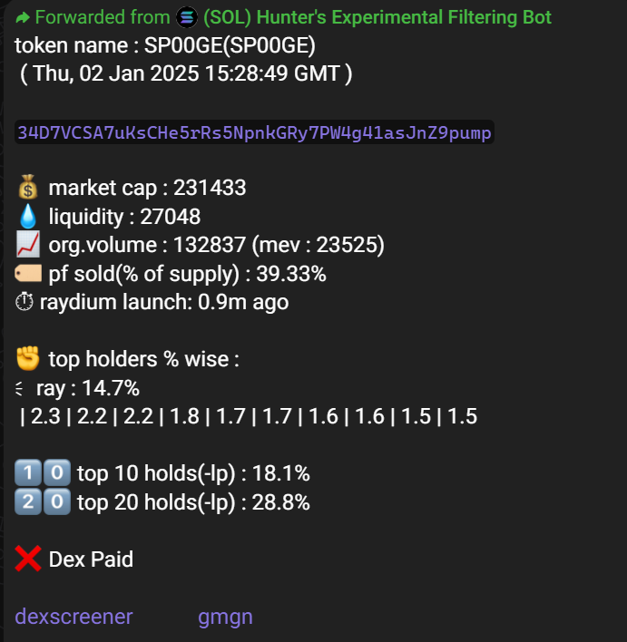thehunterbaker's tweet photo. last couple of days of bot triggers.

$duna $saios #sp00ge #insured #ar16z $jolt $skylar $jenna https://t.co/xoeG3W1H3E #gemsync $winfo $cyboom $thena $titty $aiva $agwb #fartius $aic $orbix #mcchicken $goal $kirara $ringa $kitty etc

bot updates : https://t.co/EAEvgXXsRK

NFA! https://t.co/tx3uxoSkvh
