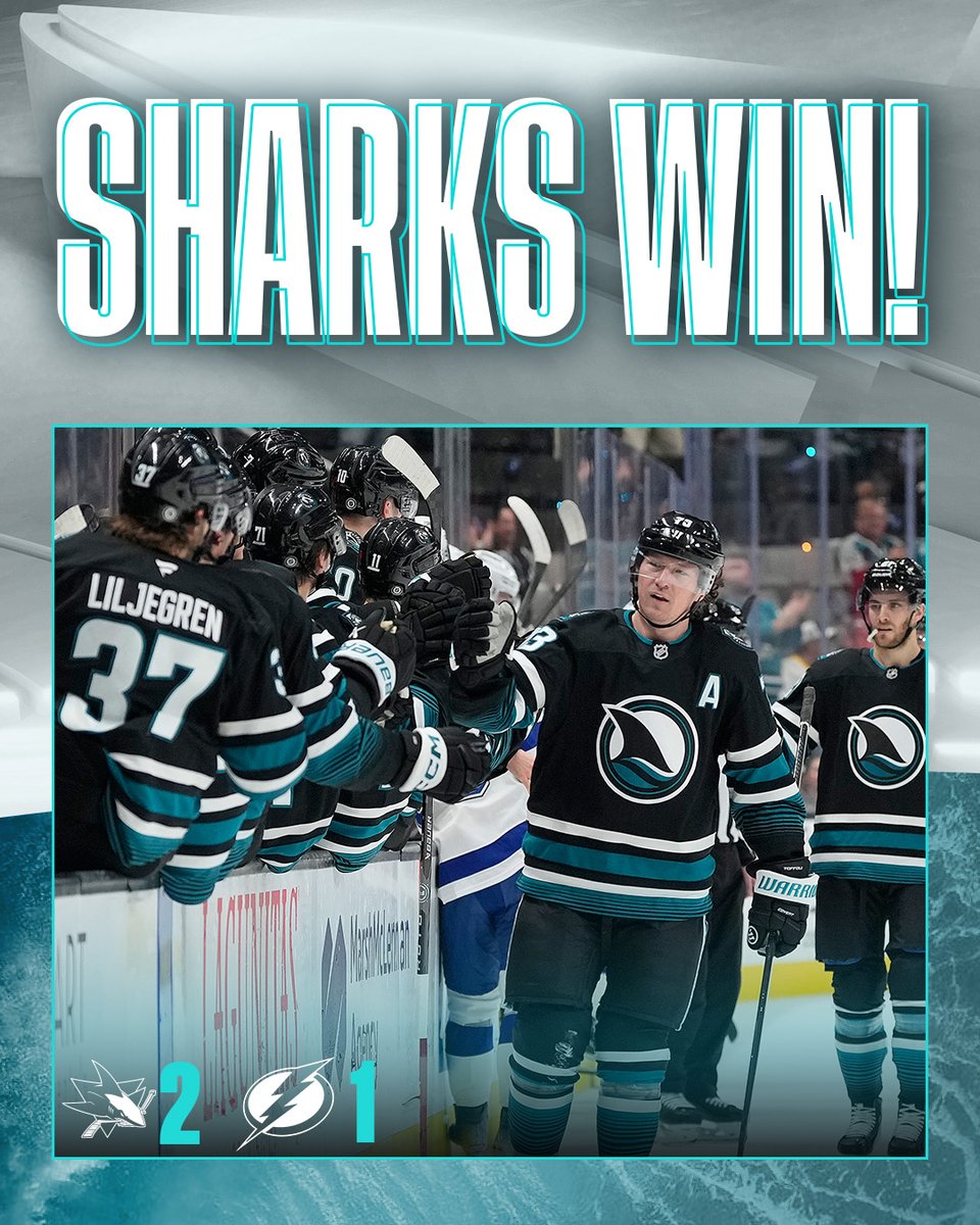 SanJoseSharks's tweet photo. First win of 2025! ✔️ https://t.co/MtcdRcgSmj