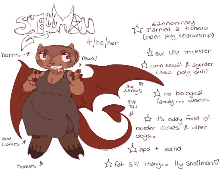 _shellmon's tweet image. [[ new reference sheet . . . ignore the old ugly one hehe ]]