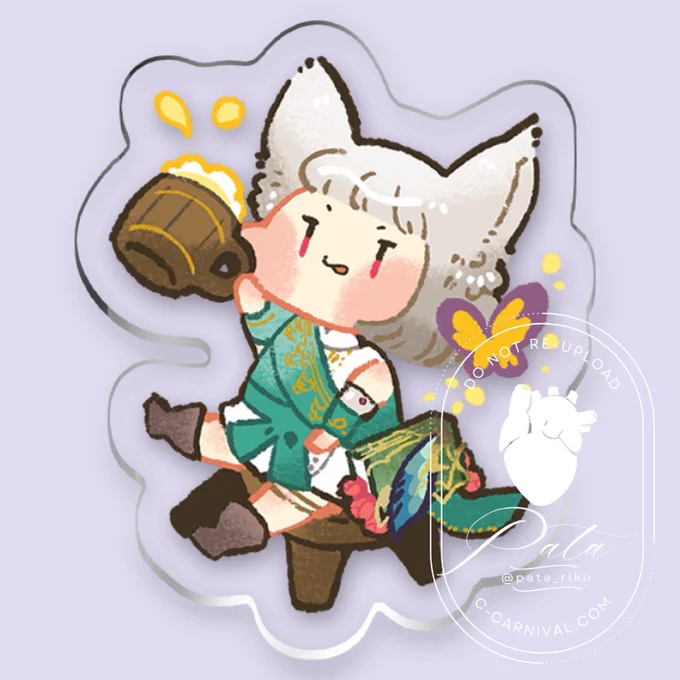 あんまりお仕事もらうことないんだけど実はSDキャラも描く。これはFF14の自キャラ。 