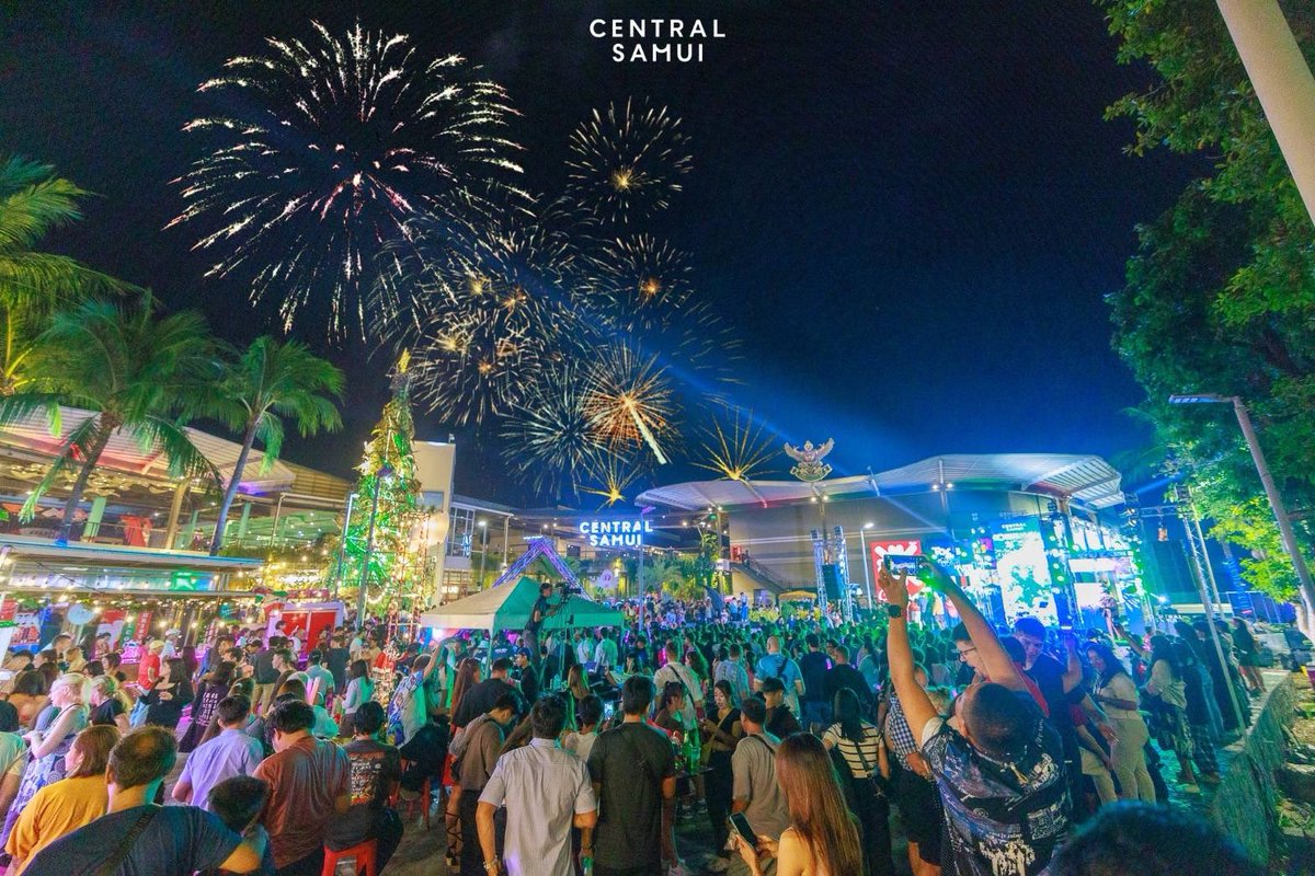 CentralSamui's tweet photo. 🎉✨ The grand Countdown 2025 night at Central Samui has come to a spectacular close!
Thank you to everyone who joined us in creating such unforgettable memories 🌟🎇. https://t.co/EuBkNGfpiD