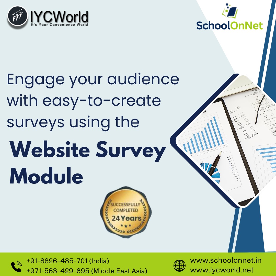 schoolonnet's tweet image. &quot;Gather feedback efficiently through 𝐜𝐮𝐬𝐭𝐨𝐦𝐢𝐳𝐚𝐛𝐥𝐞 𝐬𝐮𝐫𝐯𝐞𝐲𝐬 on your school’s website.&quot;
📷Contact us today: +91-8826-485-701 (India), +971-563-429-695 (Middle East)
📷Visit us: schoolonnet.in
#erpsoftware #schoolerp #erpschoolsoftware #schoolstaff