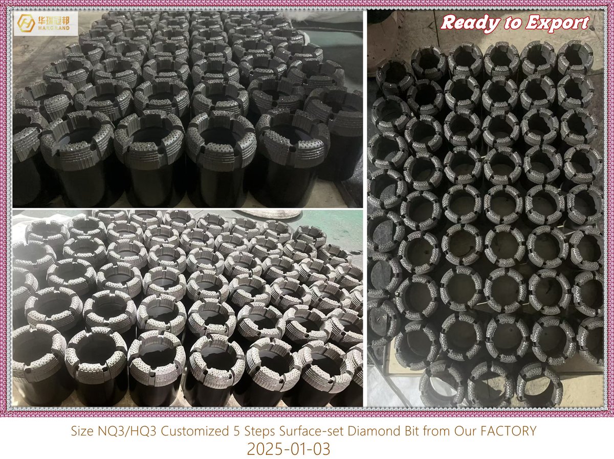 CandaceZhou7's tweet image. YES...
Size HQ3
Surface-set BITS
WhatsApp: +86 187 3166 6682
#Geotechnicaldrilling
#Corebits #Drillingrod #Rockdrillingtools
#Explorationdrilling #Diamondbits #Diamondcoredrilling #Corebarrels #Wirelinedrilling #Mineralexploration #Groundinvestigation #Siteinvestigation