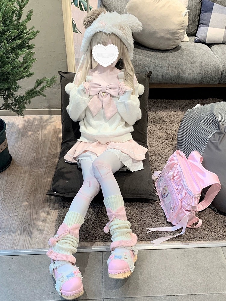 honeywardrobe07's tweet image. &amp;lt;New In&amp;gt;

Add a touch of whimsy with our Kawaii white sweater and pink skirt set, featuring an off-shoulder plush top, lace collar, and a tiered skirt with cute cat ears and bows. 💖✨

🎀 Shop here: honeywardrobe.com/collections/20…

#KawaiiFashion #SweetStyle #WhimsicalLook