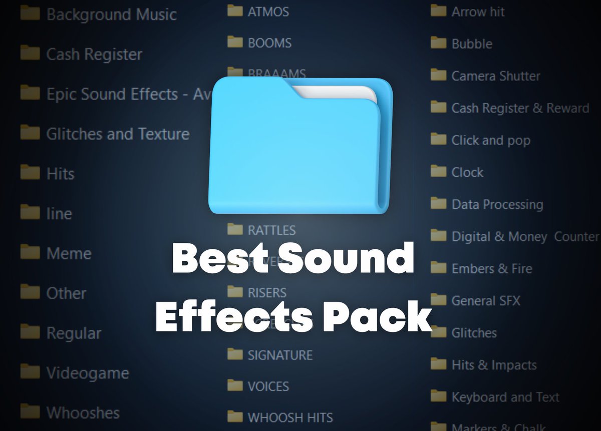 IsaAbuhuseina's tweet image. 🚨𝐇𝐐 𝗦𝗙𝗫 𝐏𝐚𝐜𝐤 𝗚𝗜𝗩𝗘𝗔𝗪𝗔𝗬!🚨

𝗔𝗟𝗟 𝗦𝗢𝗨𝗡𝗗 𝗘𝗙𝗙𝗘𝗖𝗧𝗦 you'll ever need for any project.

To get $300 of FREE VALUE

❤️Like
♻️Re-Tweet (optional)
💭Comment "SFX"

Make sure to follow me so I can DM.