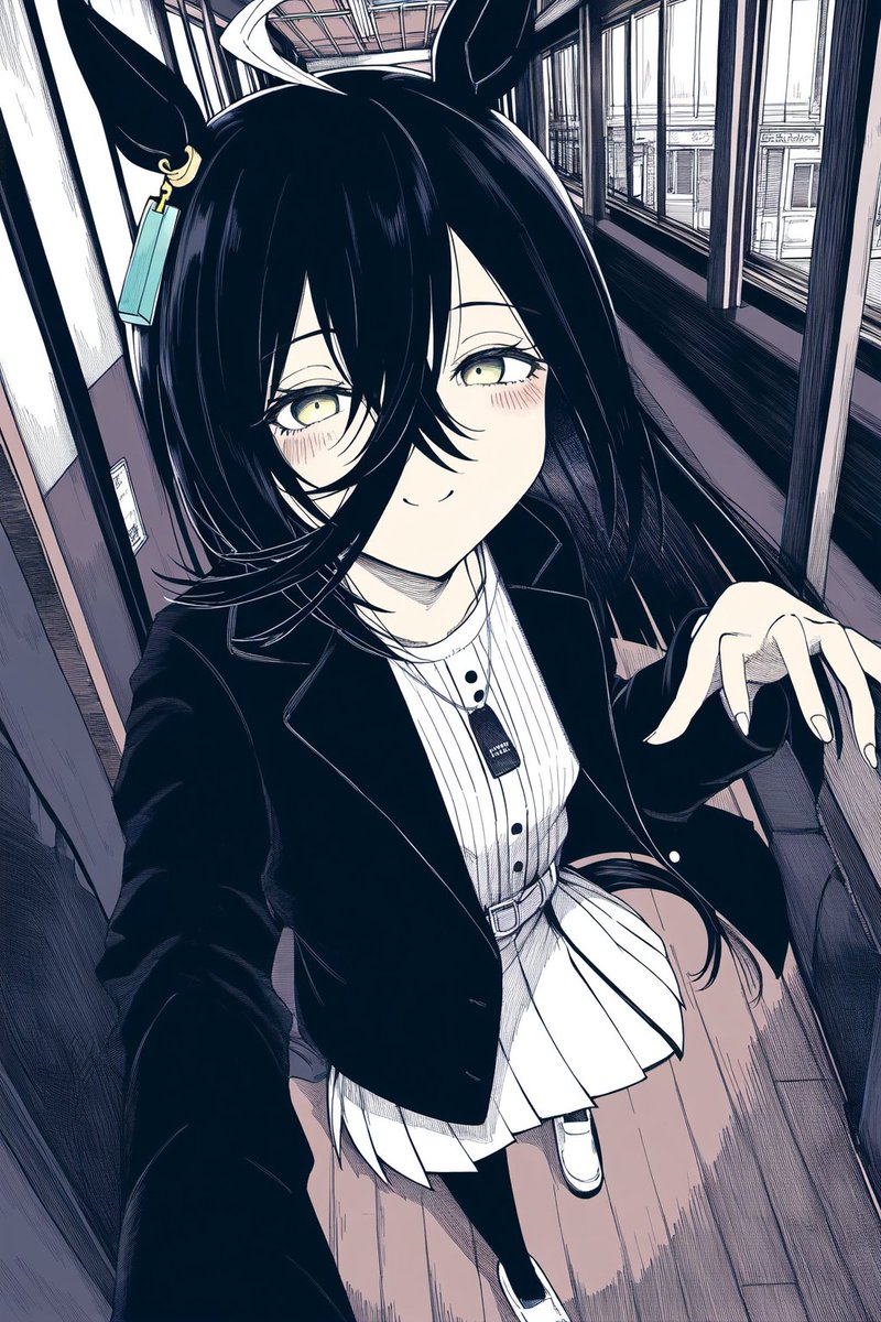 bs2go's tweet image. トレーナーさんにイタズラしようとする #マンハッタンカフェ